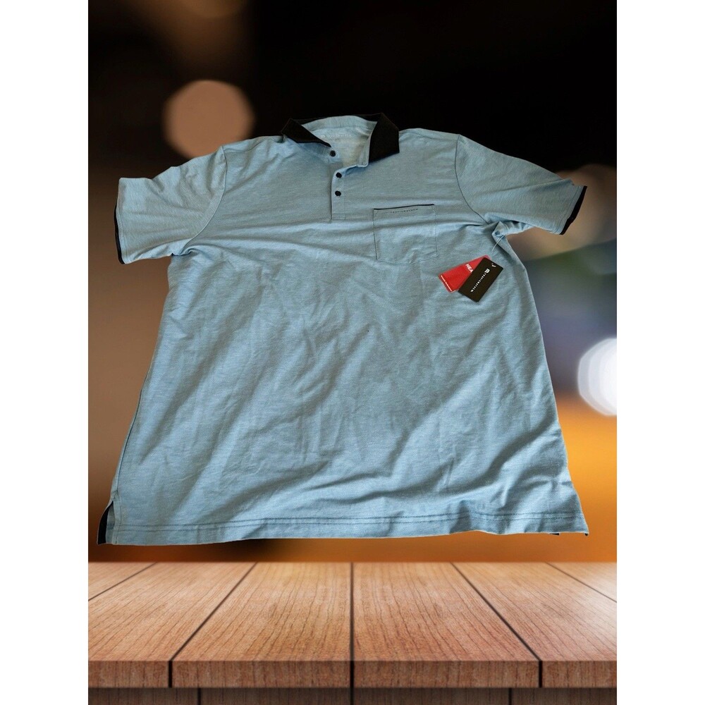 NWT Travis Matthew Heater Featherweight Pocket Polo Men’s Size Xxl Blue Golf
